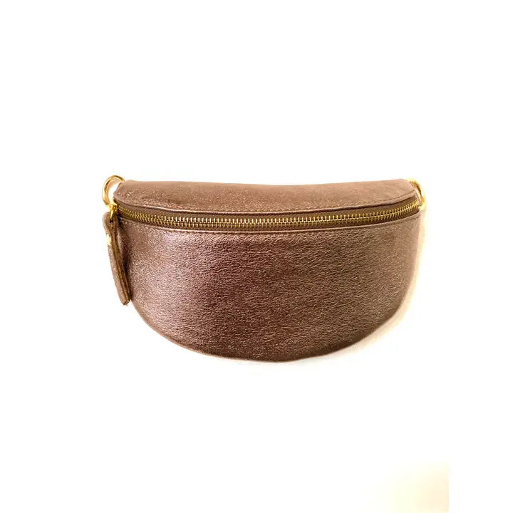 Italian Leather Fanny Pack/ Crossbody in multiple colors