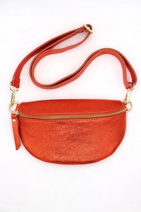 Italian Leather Fanny Pack/ Crossbody in multiple colors