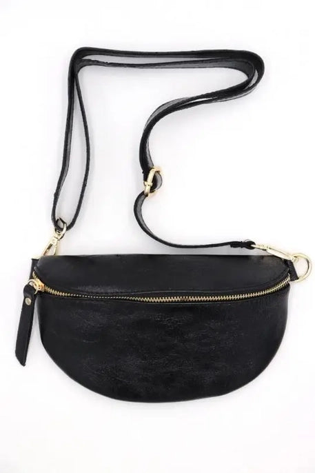 Italian Leather Fanny Pack/ Crossbody in multiple colors