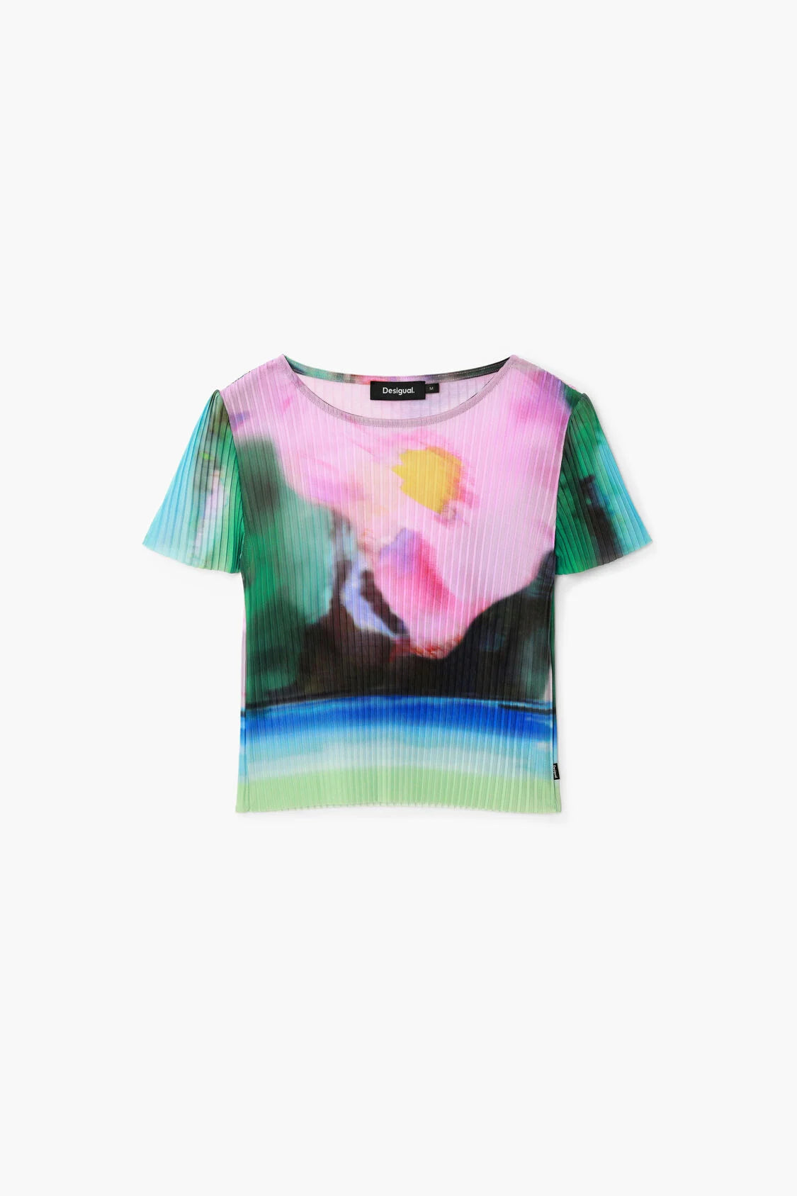 Desigual Plisa Tee in Landscape Print