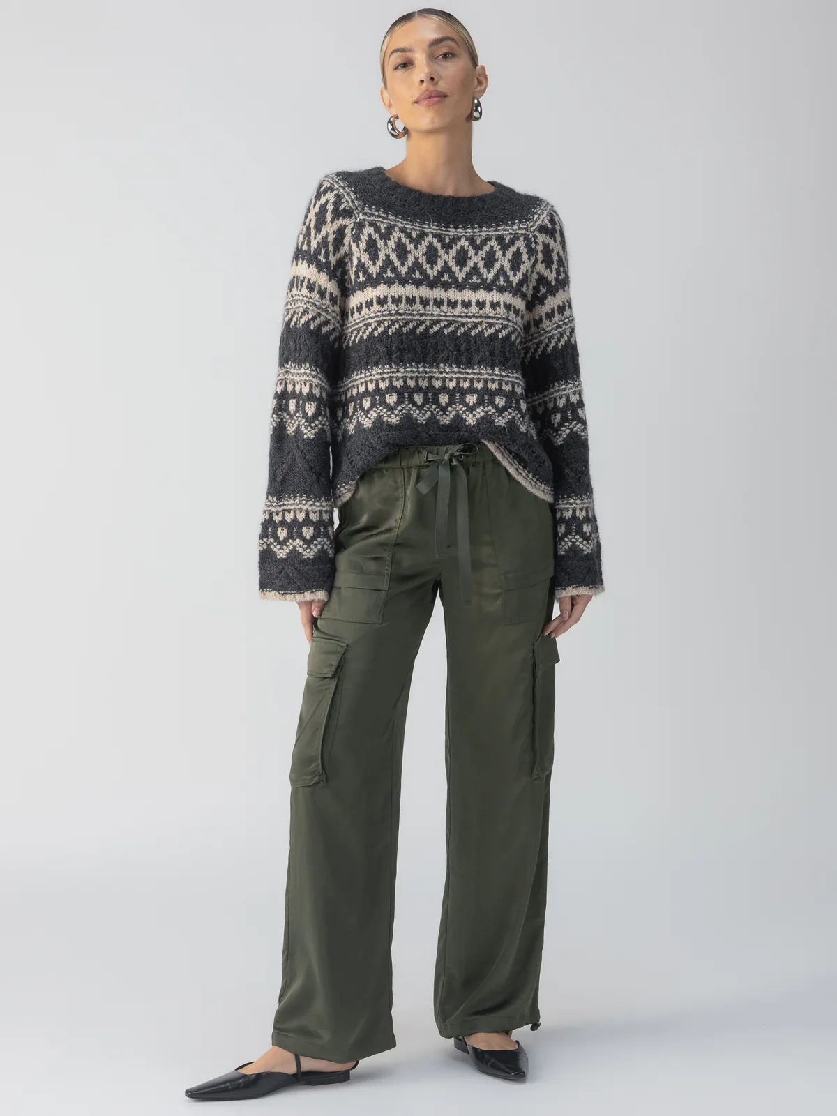 Sanctuary Fair Isle Crewneck Sweater