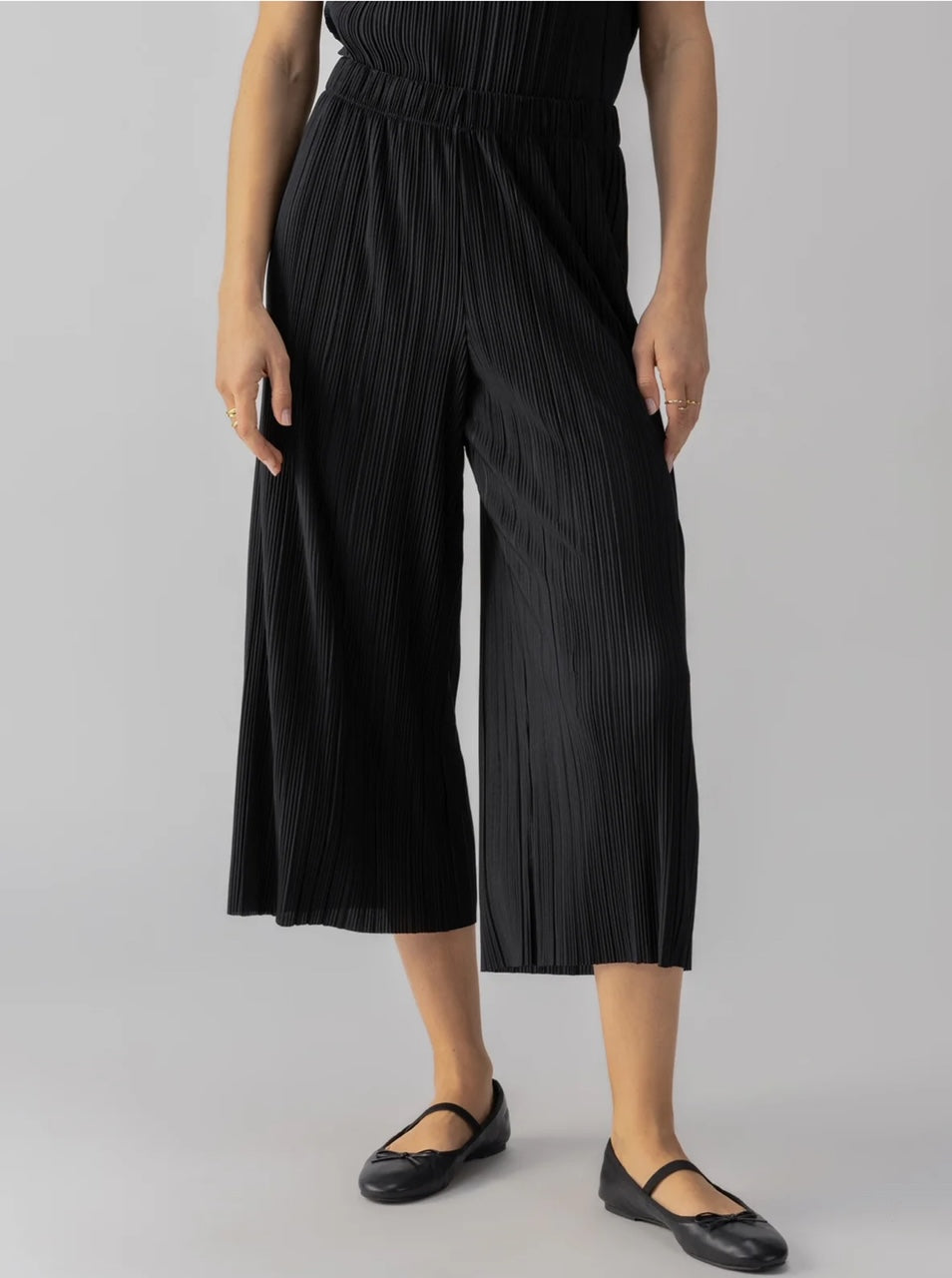 Sanctuary Plisse Crop Pant