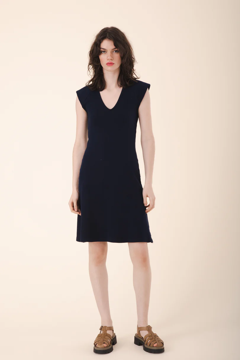 Prairie Underground Strong Shoulder Vneck Dress