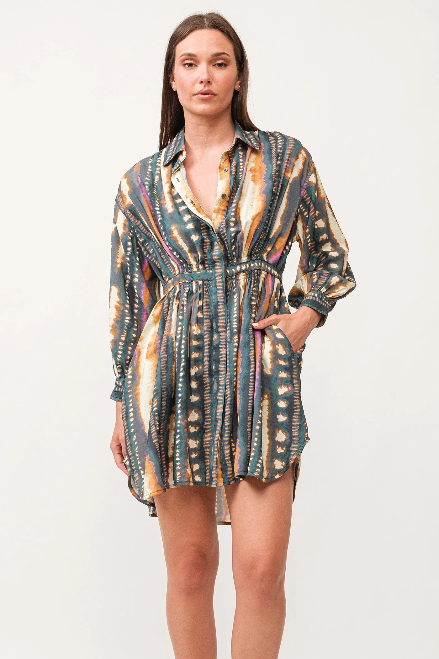 Dear John Shirtdress/ Tunic in print