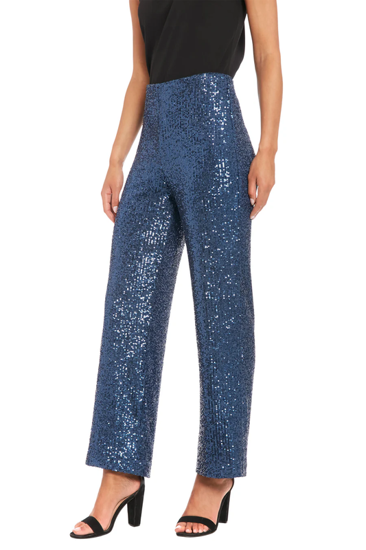 Muse by Maggy London Sequin Pant in Blue