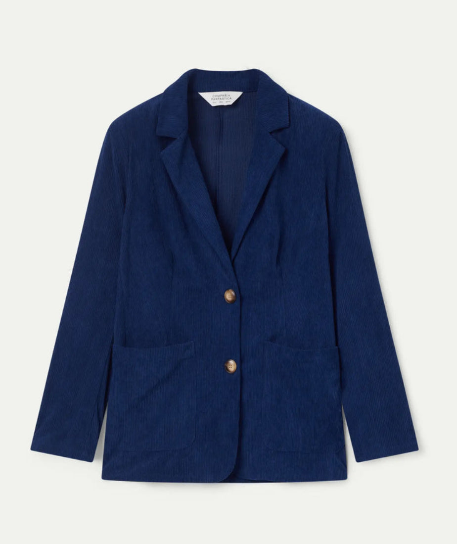 Compania Fantastica Boss Blazer in Navy Corduroy