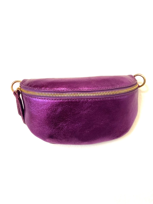 Italian Leather Fanny Pack/ Crossbody in multiple colors